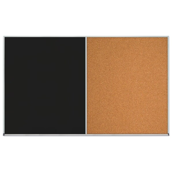 Enclosed Corkboard, 1 Door, 24"x36", 4" Fra